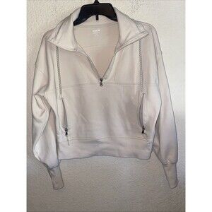 Crop Sweater Active Dynamic Fleece Breathable Gym Athleisure M Old Navy Women